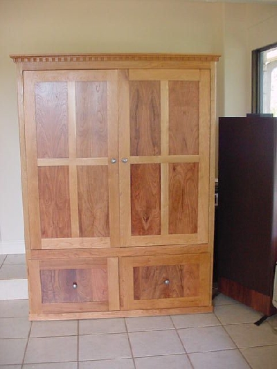 Mesquite and Cherry Entertainment Center