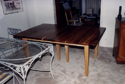 Zebrawood Dining Table